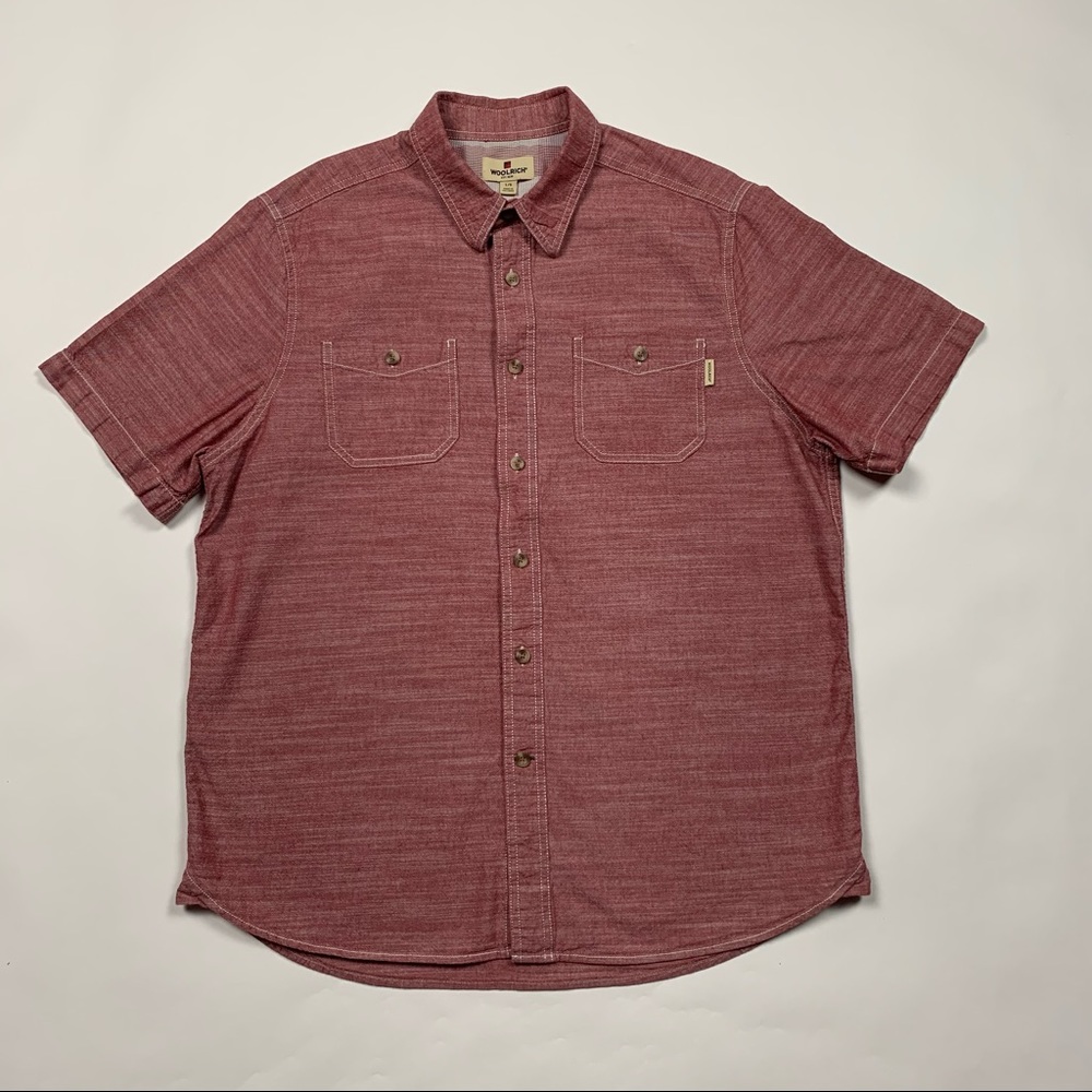 Woolrich Short Sleeve Button Up Shirt Large
